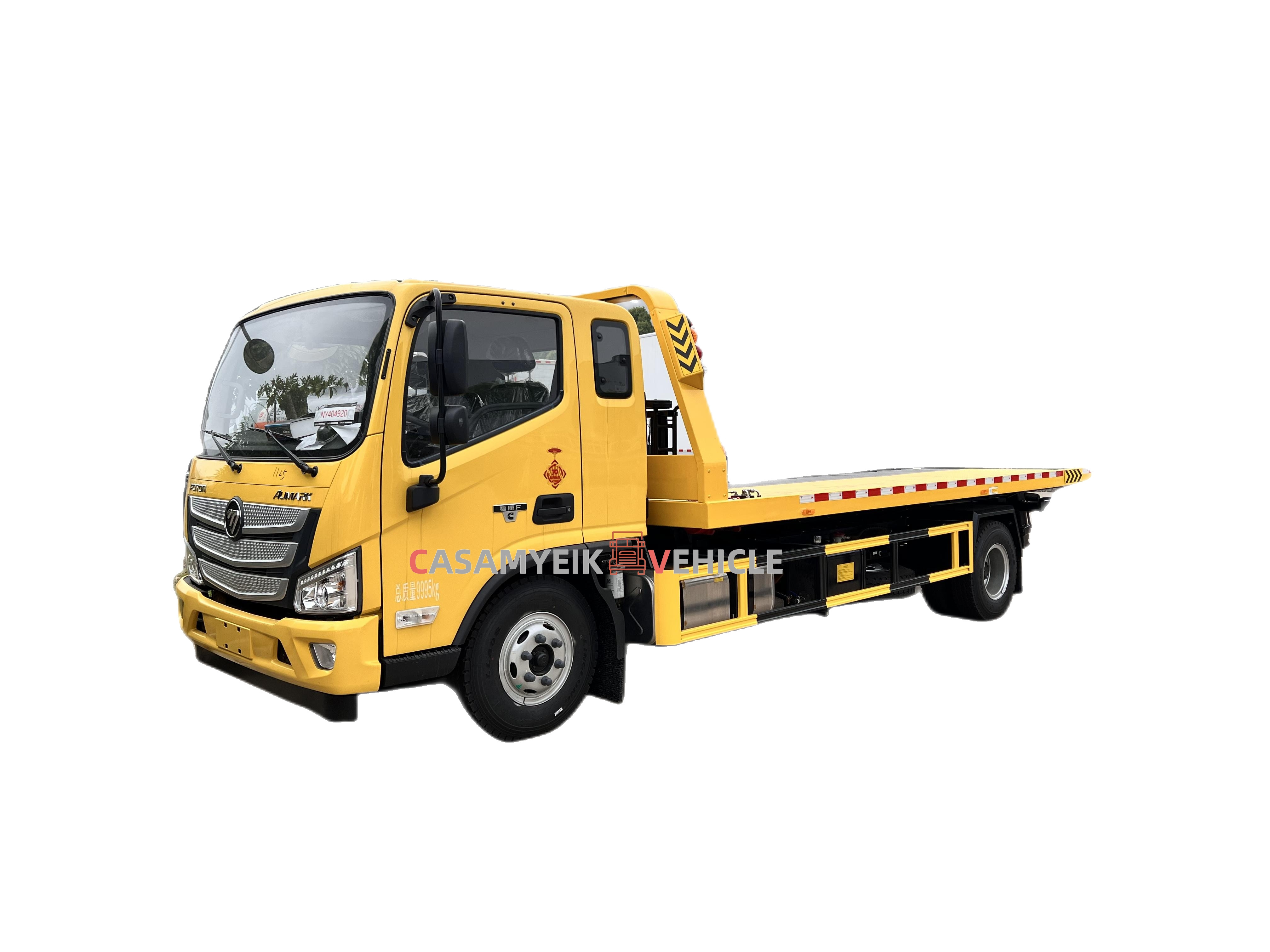 Low price new EURO 3 4 5 emission standards 2 to 18 ton flat bed towing truck