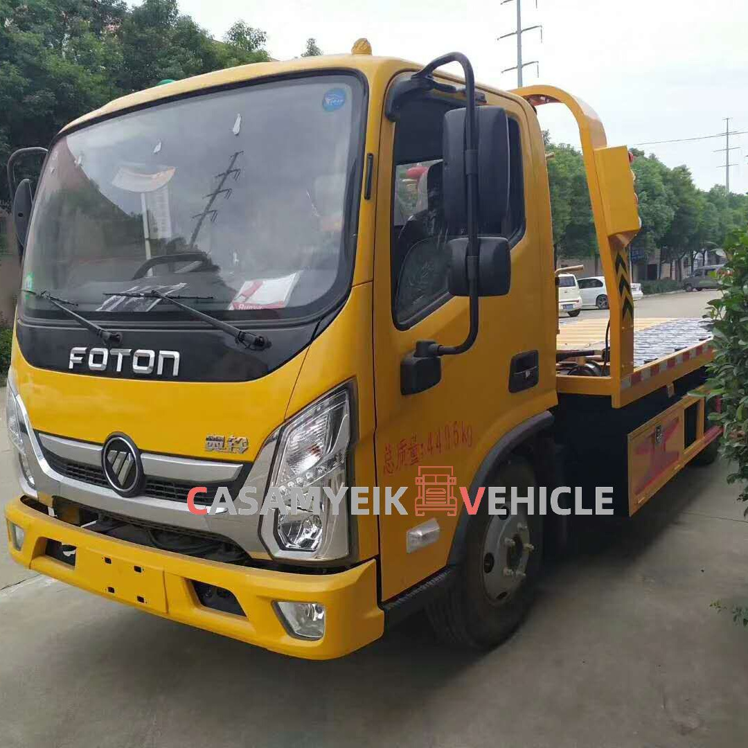 Foton IZUSU HOWO 3ton multifunction plat form light duty flatbed wrecker tow truck