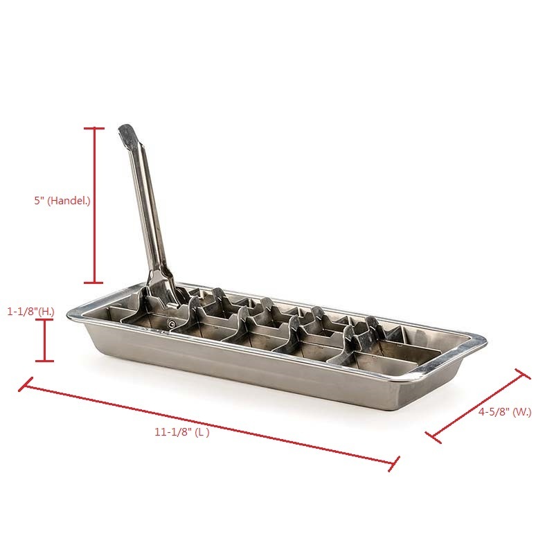 18/8 Stainless Steel Ice Cube Tray Ice Making