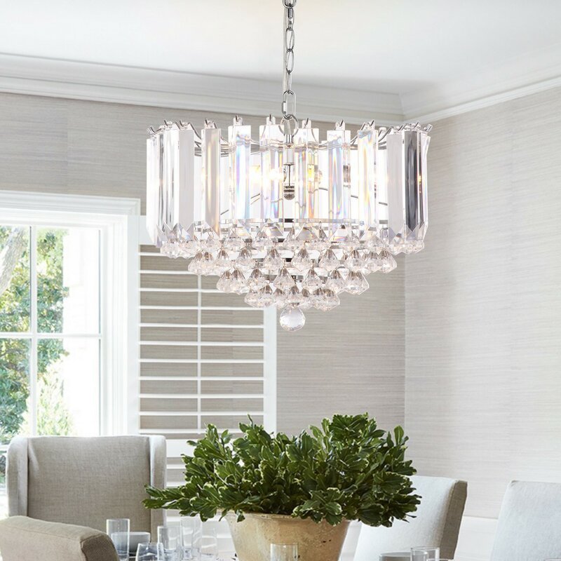 Pendant lamp Lighting Chandelier Crystal Chandelier E12 bulb crystal for hotel living room