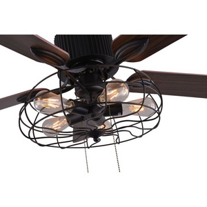 5 - Blade Ceiling Fan Light with Pull Chain and Light Kit Included for