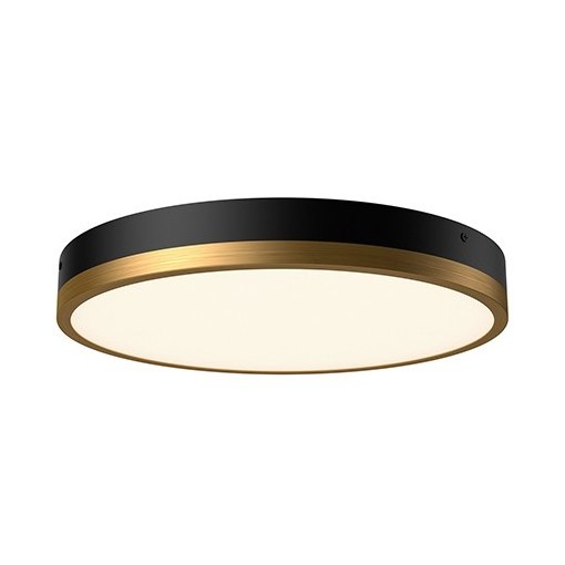 Led Ceiling Light Lamp Downlight Fixtures Etl Certified Ultra Slim Minimalist Round Black And Gold Flush Mount