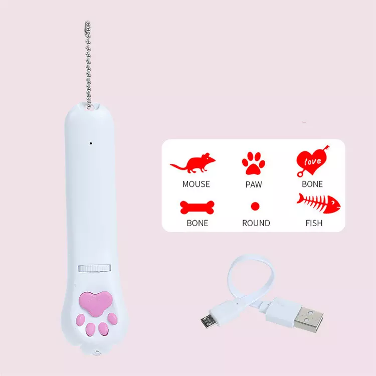 Usb Rechargeable Multi-pattern Laser Cat Toy Automatic Infrared Cat Laser Toy Interactive Laser Pointer For Cats