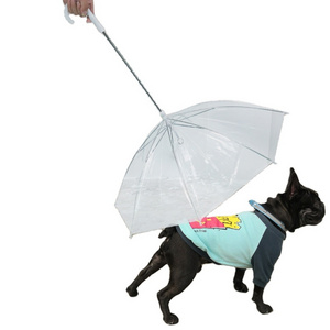 Explosions transparent pet umbrella walking the dog umbrella sun umbrella cats and dogs go out in rainy days portable