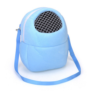 Pet backpack Go out portable squirrel Chinchilla Guinea pig cotton nest mesh breathable hamster shoulder bag