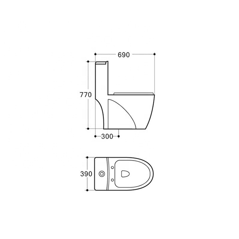 Inodoros Siphonic Bathroom S Trap Water Closet Ceramic Wc One Piece Toilet