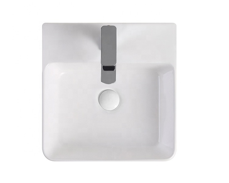 Luxury Modern Above Countertop Wash Ceramic Sink Bathroom White Ceramic Wash Basin