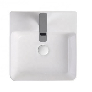 Luxury Modern Above Countertop Wash Ceramic Sink Bathroom White Ceramic Wash Basin