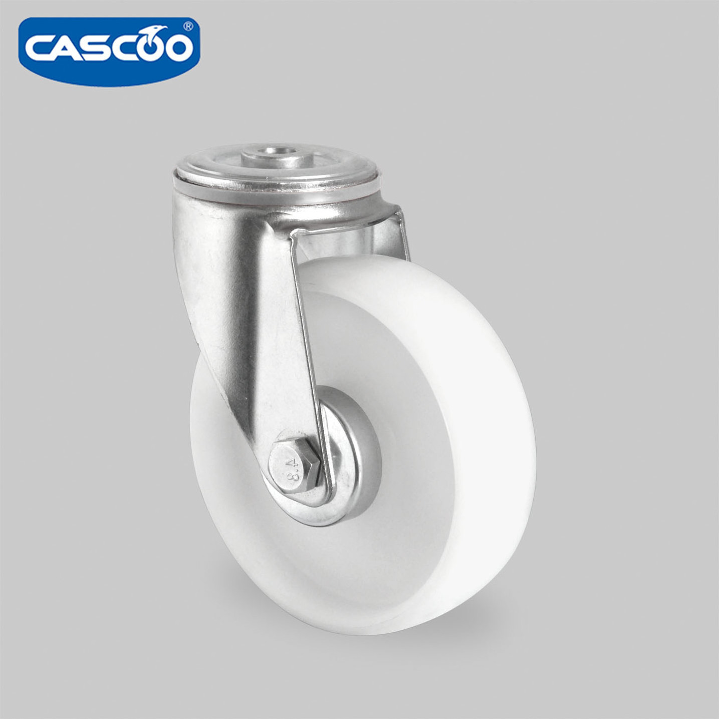 CASCOO 125mm metal platform trolley cart PP wheel