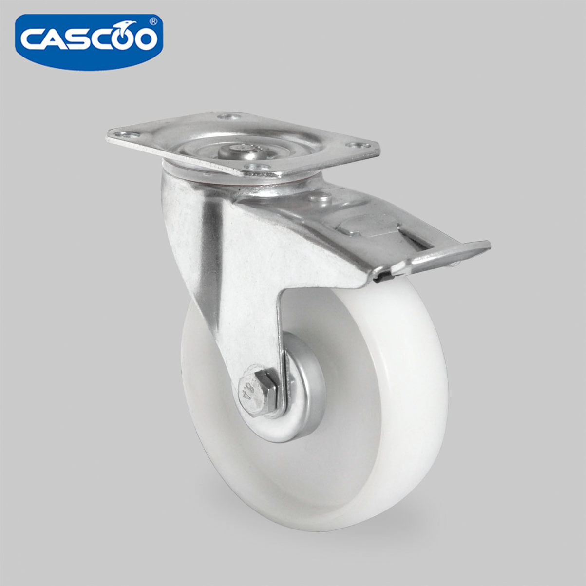 CASCOO 125mm metal platform trolley cart PP wheel