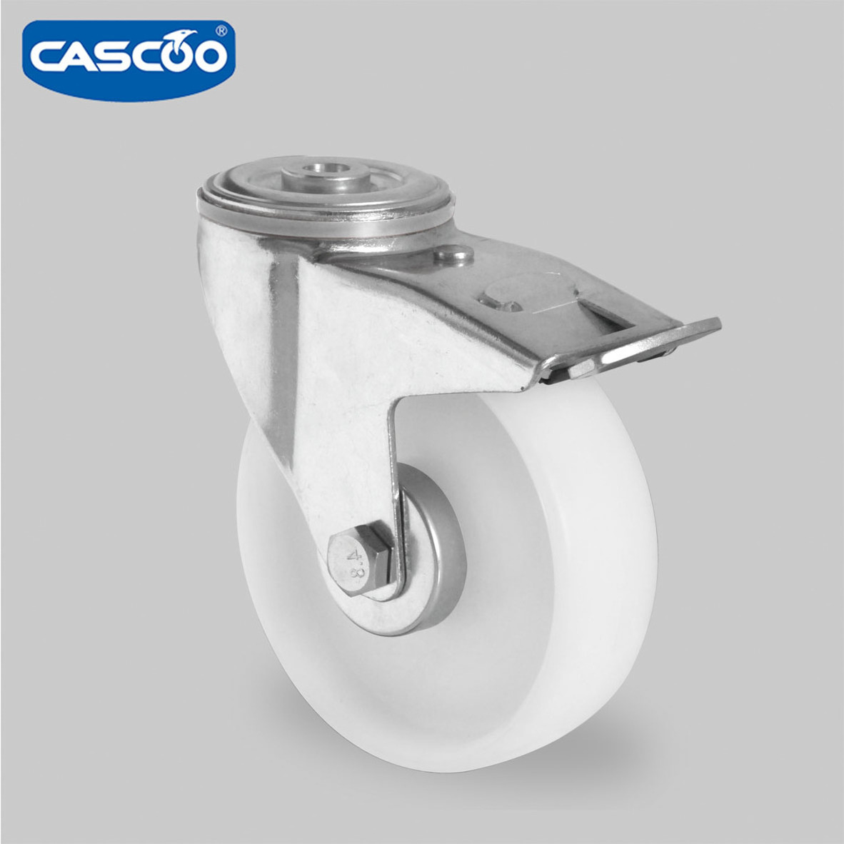 CASCOO 125mm metal platform trolley cart PP wheel