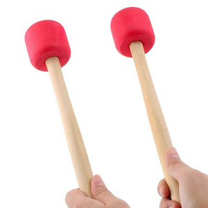 Drum Sticks Mallets Percussion Bass Mallet Beater Snare Timpani Pedal Drumsticks Stick Felt Marching Instrument Wood Accessories