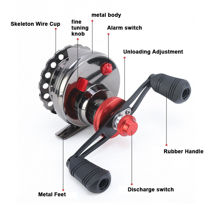 All Metal Fishing Reel High Drag Power Spinning Wheel Fishing Coil Smooth and Stable Fishing Reel