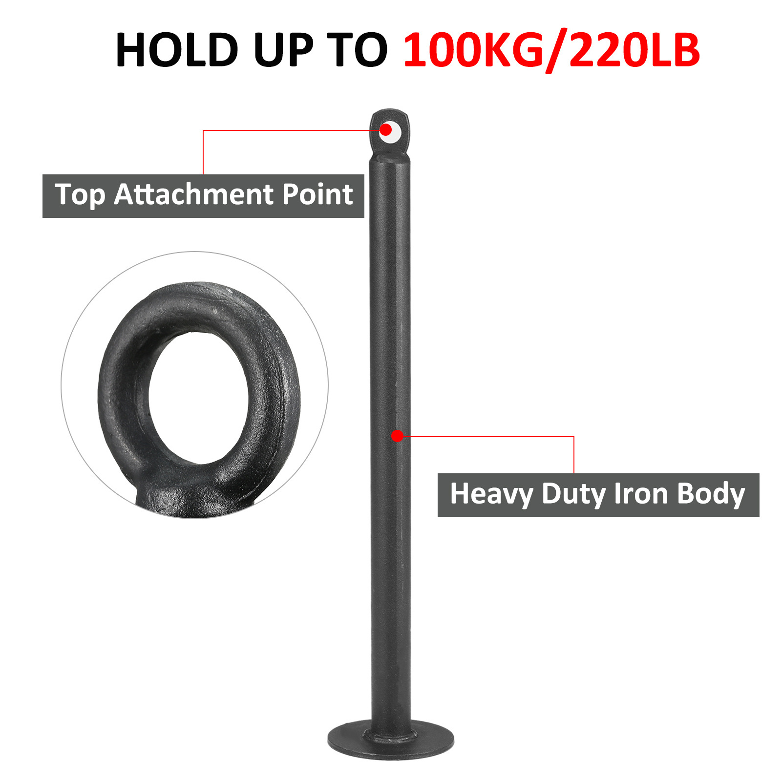 Loading Pin Pulley System Pulldown Pin Pulldown Attachment for Home Garage Gym Fitness