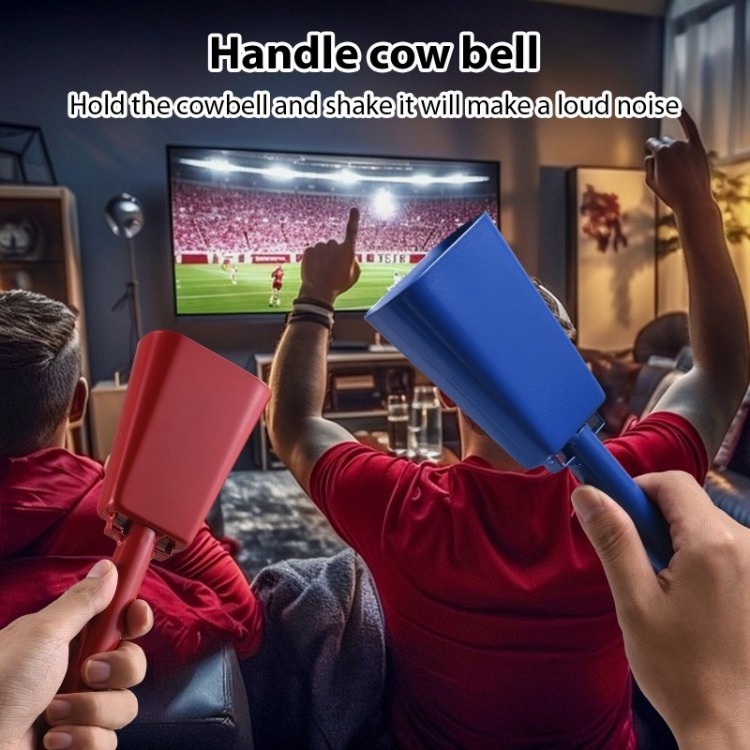 Handle Noise Makers for Football Games Ranch Events Party Concert 2 Pack 10 Inch Cowbell Percussion Musical Instrument Cow Bell