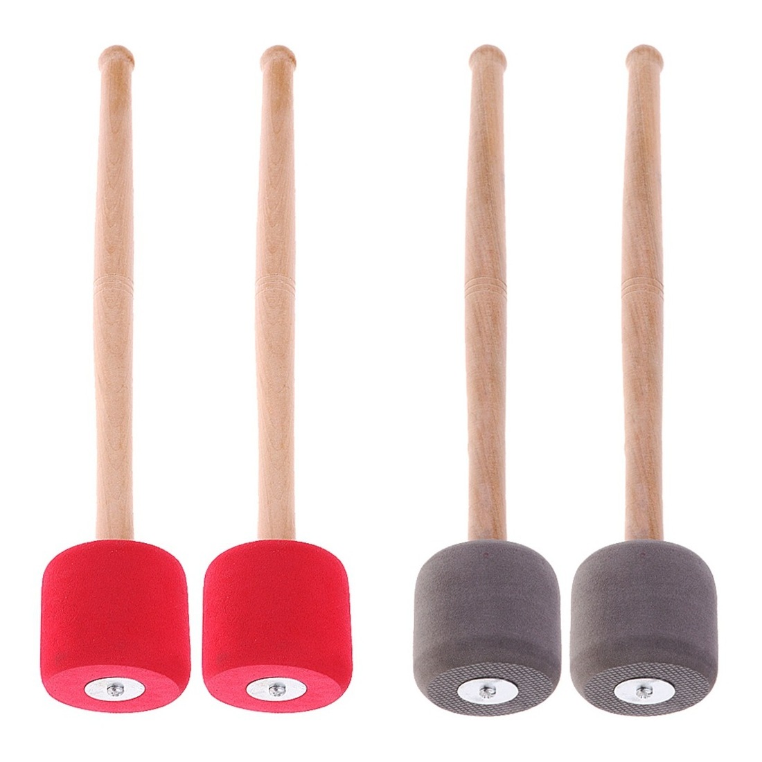 Drum Sticks Mallets Percussion Bass Mallet Beater Snare Timpani Pedal Drumsticks Stick Felt Marching Instrument Wood Accessories