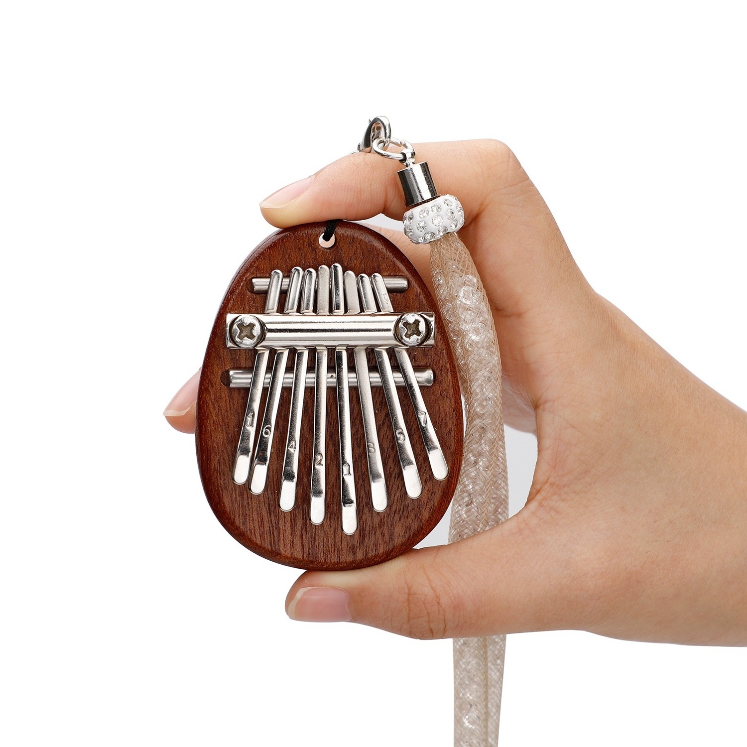 Thumb Piano 8 Key Mini Kalimba Exquisite Finger Piano Portable Marimba Musical Pendant Gift 8 Key Keyboard Musical Instrument