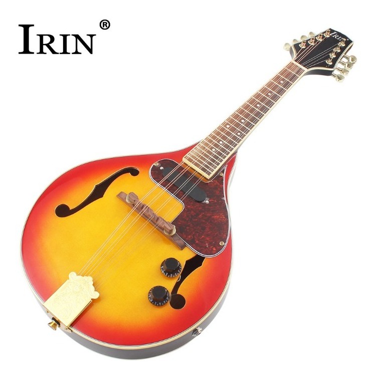 Electric Mandolin Set 8 Strings A Style Electric Mandolin with Strings for Beginners Practice Instruments