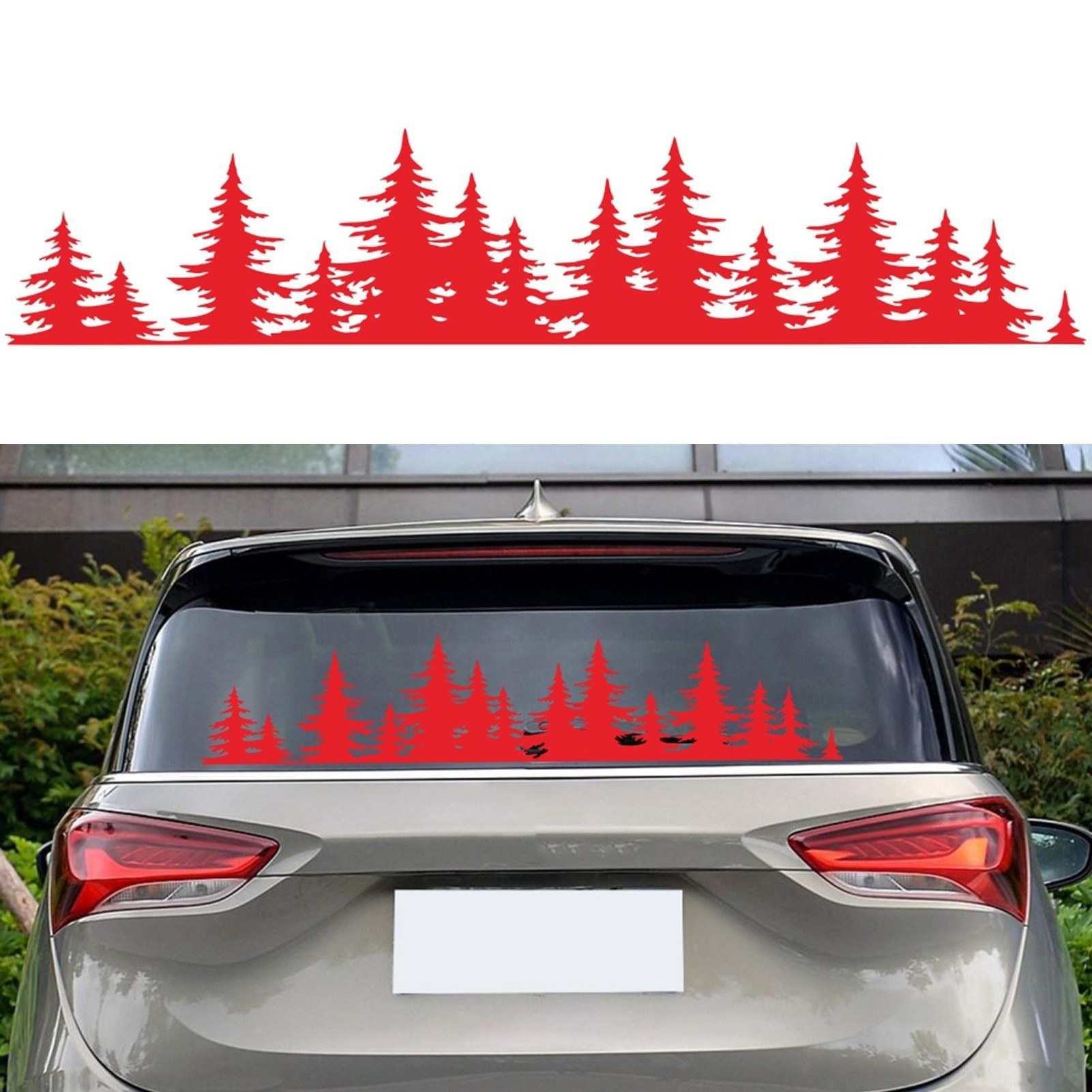 Pine Tree Forest Car Sticker Vinyl Decal Window Car Body Decor Sticker