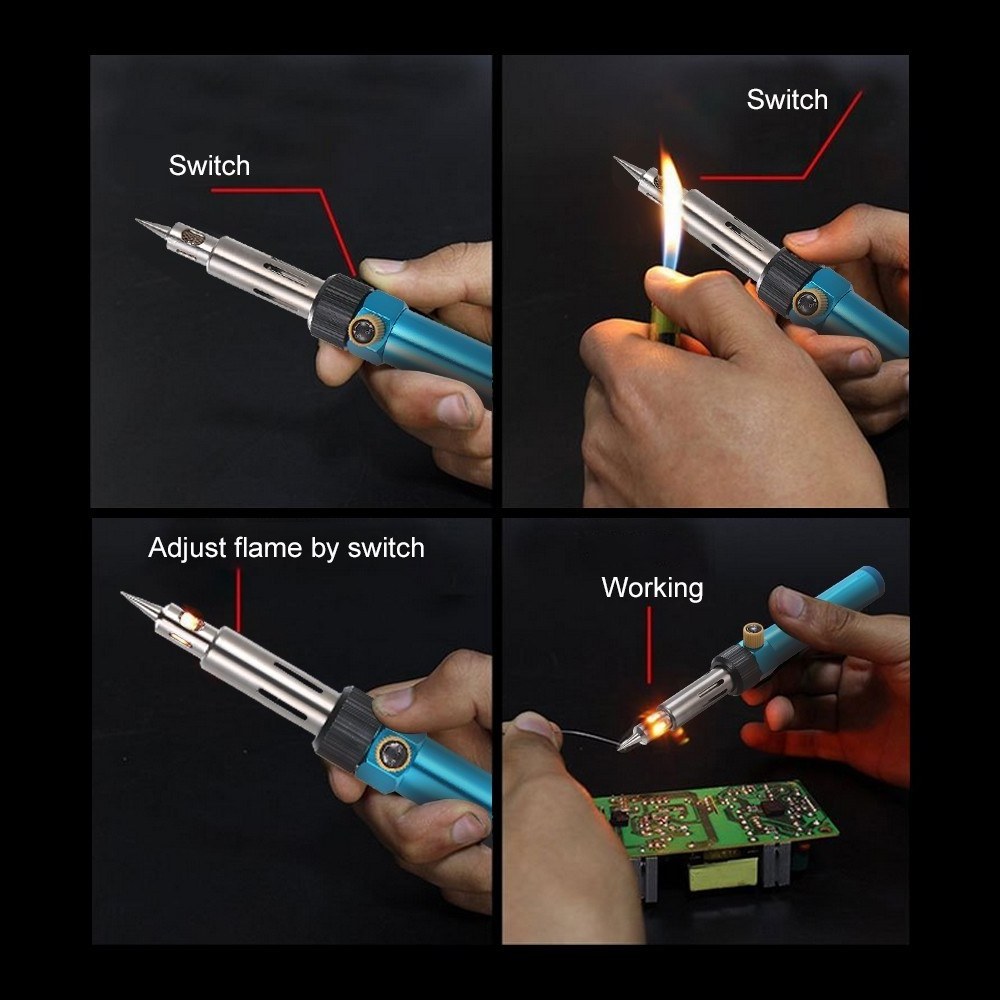 Gas Soldering Iron Electric Soldering Iron Gun Welding Tools Flame Torch Cordless Solder Iron