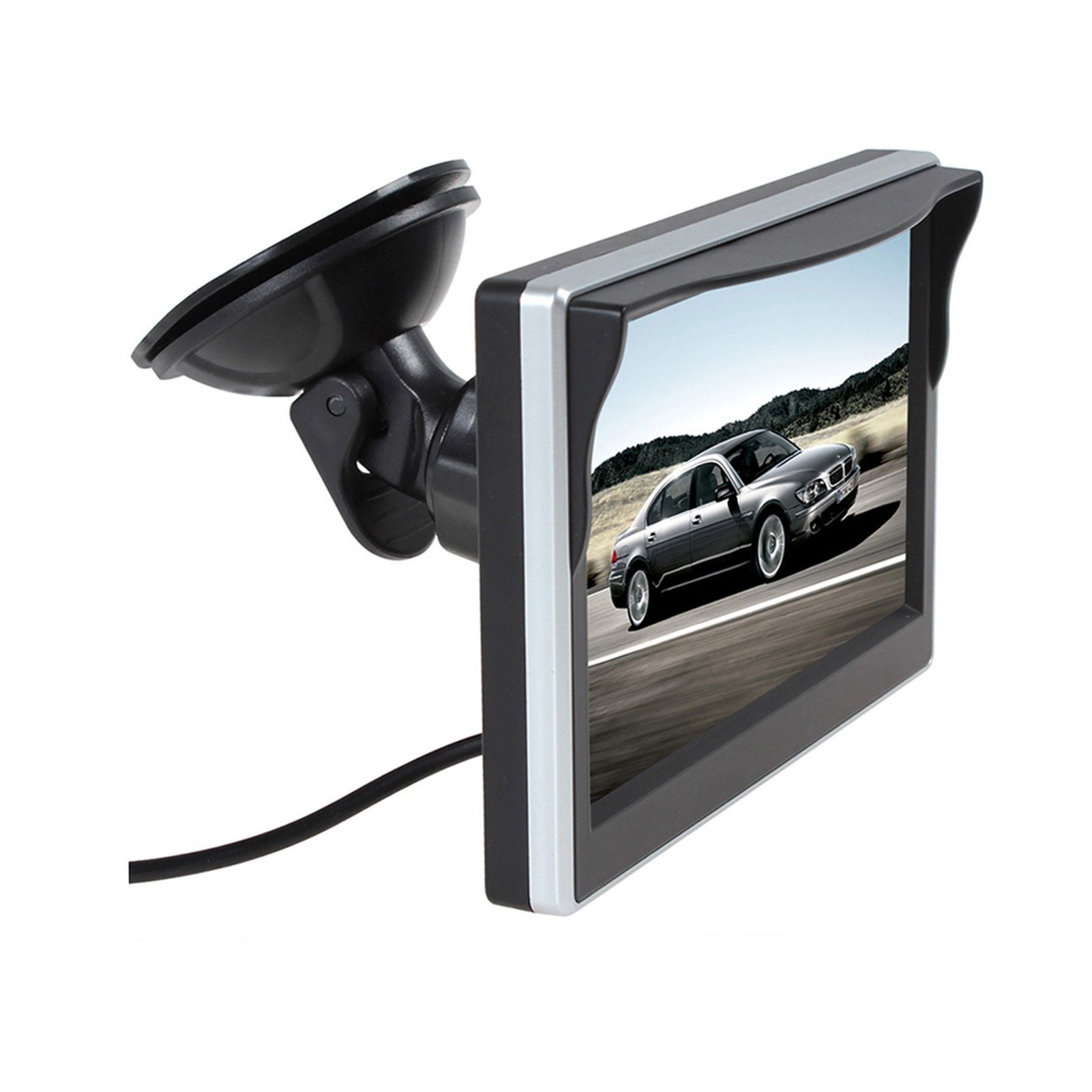 1080P Backup Camera with 5 inch Monitor License Plate Back Up Camera for Car Pickup Truck SUV Rear View Camera Backing Reverse C