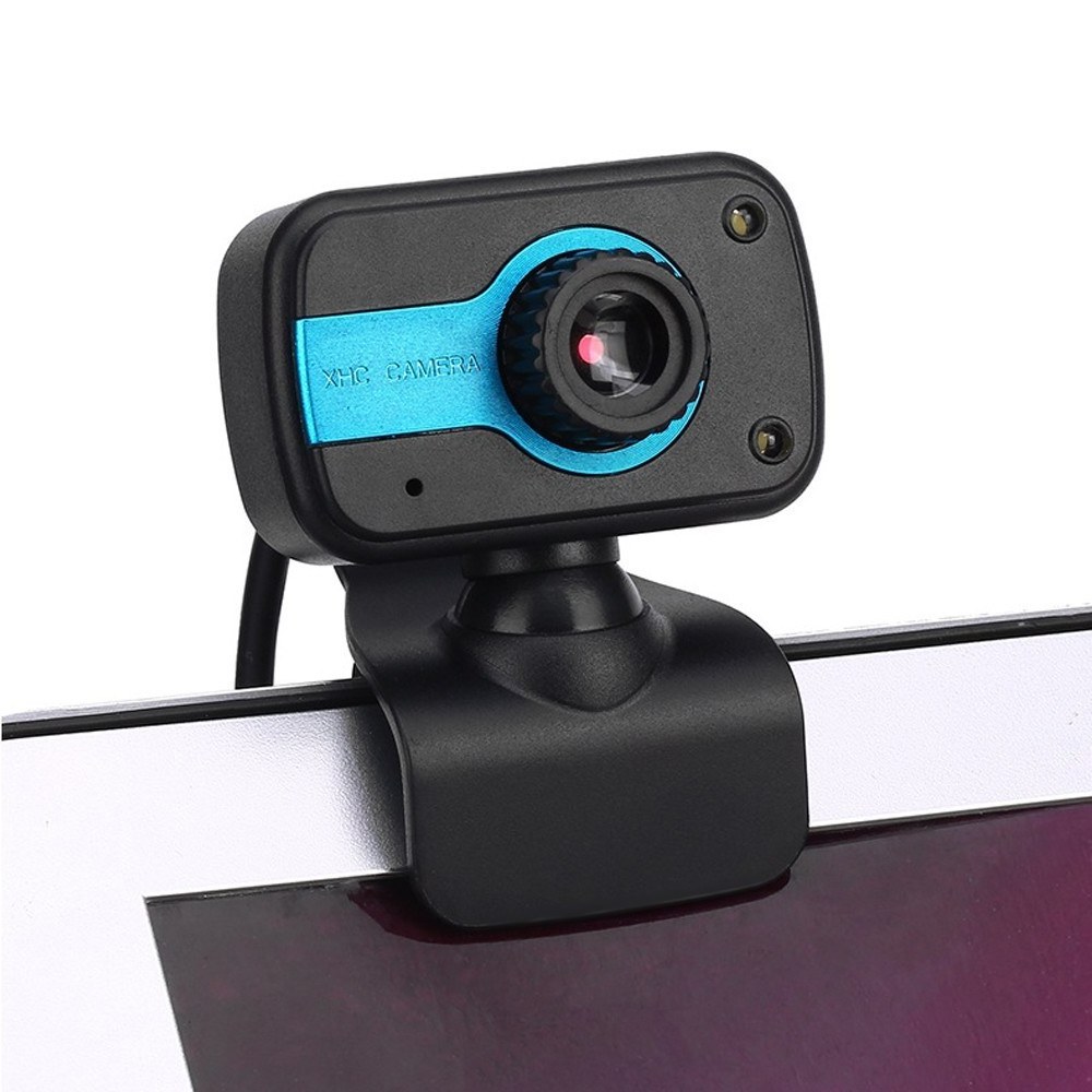 Portable HD Webcam 480P 30fps Camera with Mount Clip Built-in Microphone Notebook Laptop PC Desktop Computer Web Video Camera US