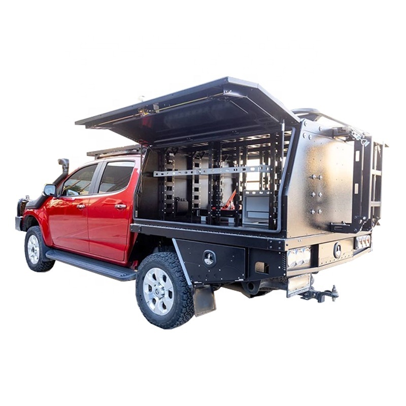 Custom Made Ultimate 4x4 Aluminium Ute Canopy With Dog Cage For Sale