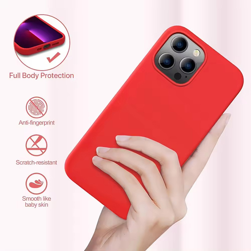 Factory Price Silicone TPU Phone Case Soft Shockproof Cell Phone Protective Cover Case For iPhone 15 14 13