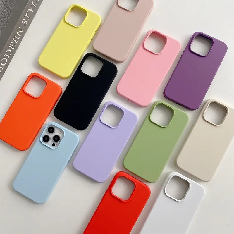 Factory Price Silicone TPU Phone Case Soft Shockproof Cell Phone Protective Cover Case For iPhone 15 14 13