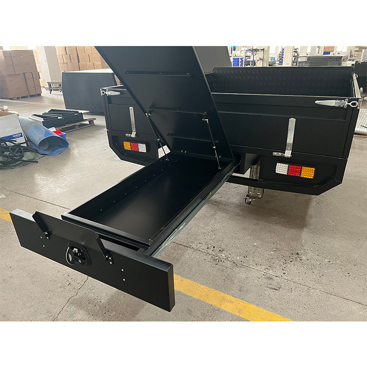 Ute Tray Trailer 4x4 Aluminum Alloy Ute Tray For Pickup Metal Truck Body Aluminium Ute Bodies