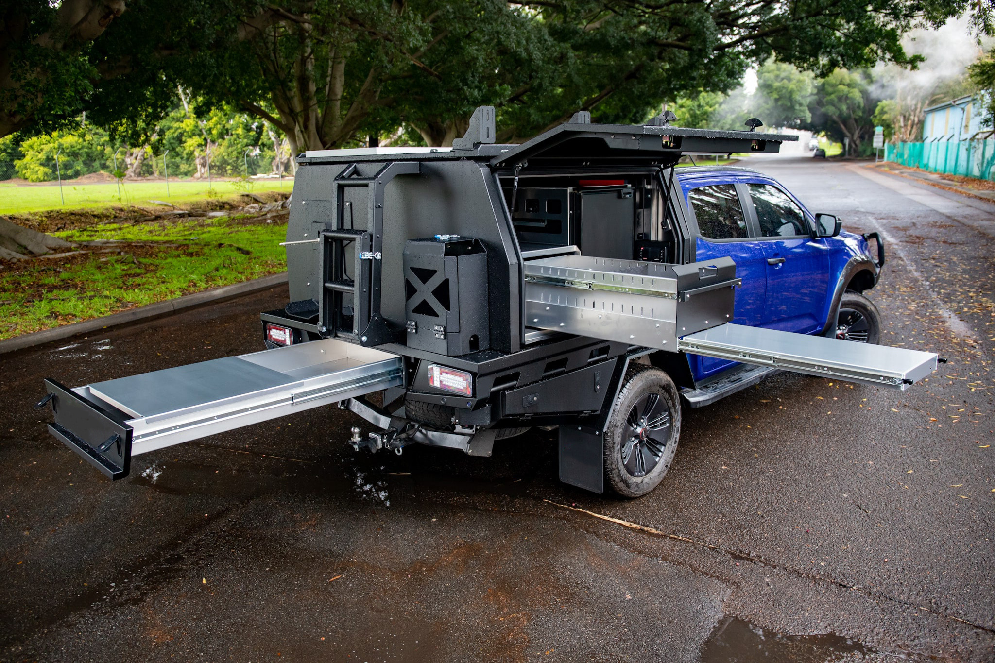 Aluminum Ute Canopy Tool Box 4X4WD Aluminum Truck UTE Tray pickup canopy