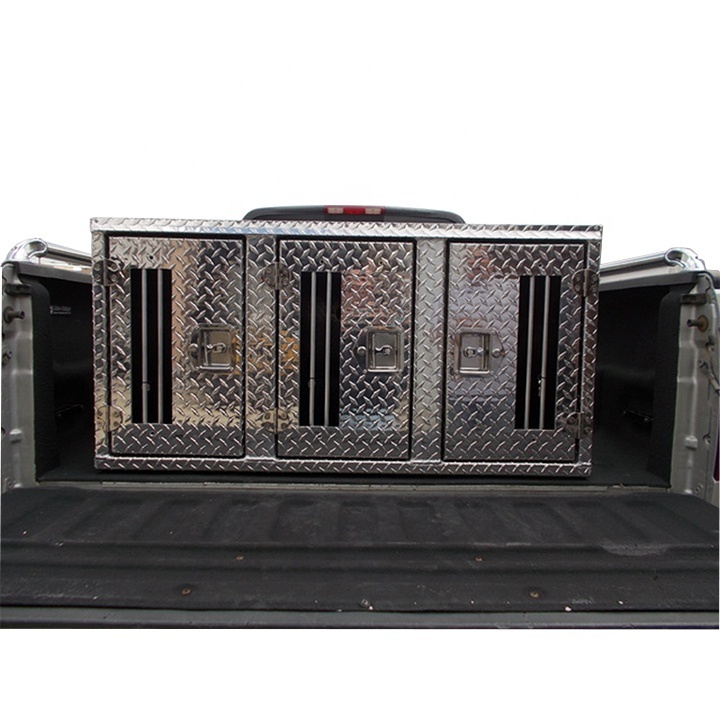 Dog cage aluminum alloy durable truck dog box