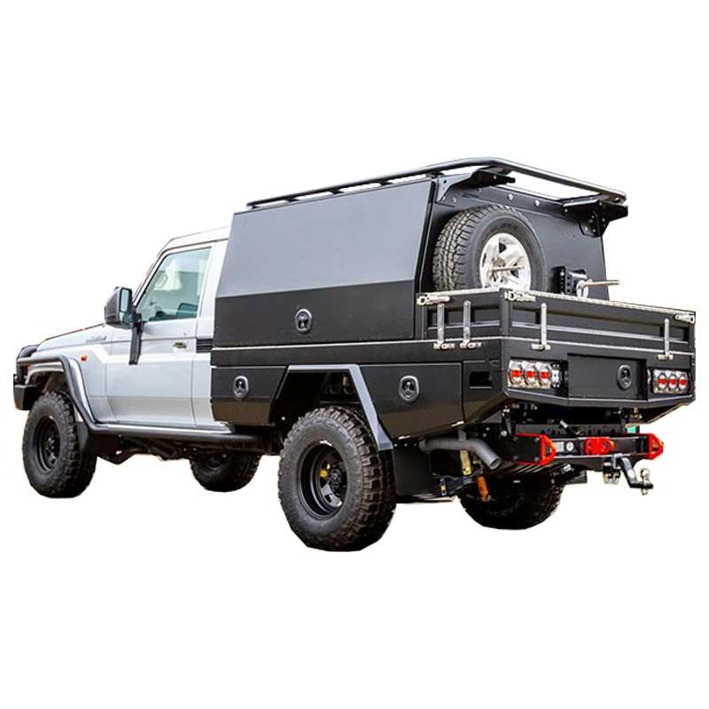 Aluminium dual cab Ute canopy truck camper tool box 3 doors