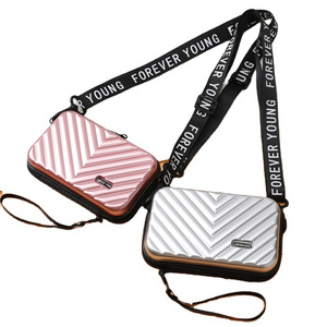 Factory wholesale new mini suitcase crossbody shoulder personality clutch small square bag Korean cosmetic bag