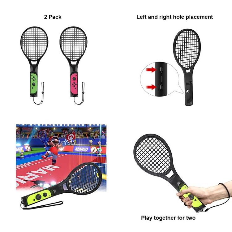 for Nintendo Switch Sports Accessories Kit 10 in 1bundle family Party Pack with Golf Clubs Tennis Rackets and Strap