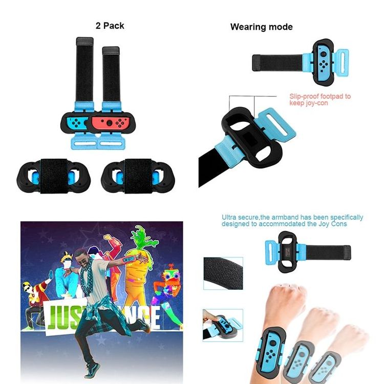 for Nintendo Switch Sports Accessories Kit 10 in 1bundle family Party Pack with Golf Clubs Tennis Rackets and Strap