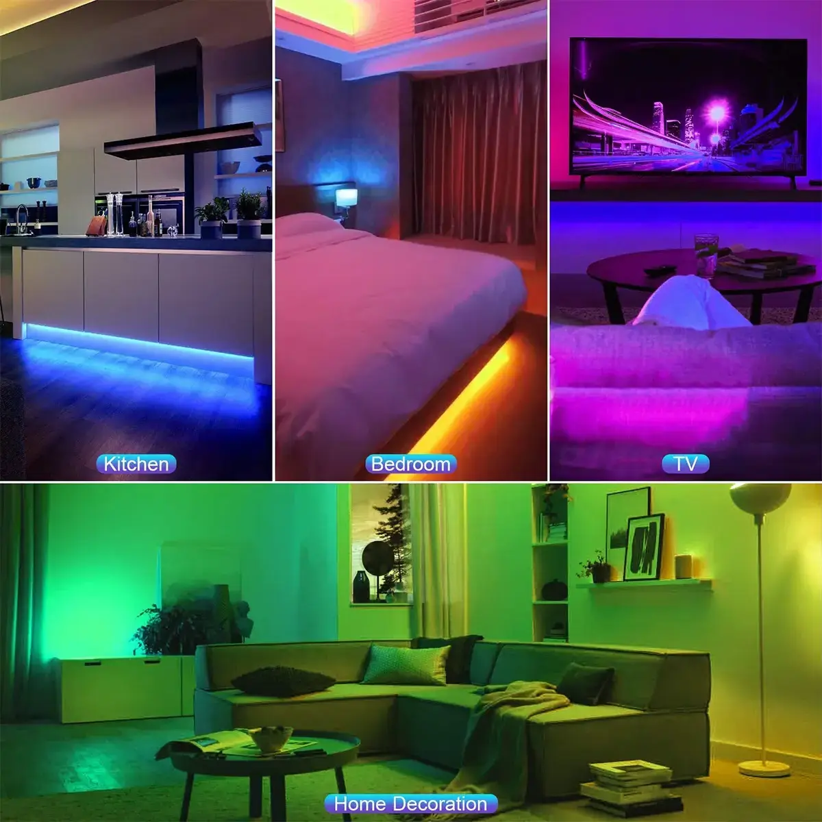 Guangdong Wholesale 100ft 30m 12v 5050 Multi-color Rgb Led Strip Light 44keys Remote Control  Led Ribbon