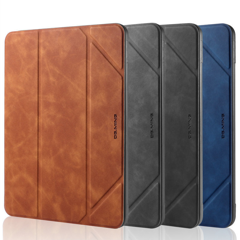 CaseMe for iPad Pro New Arrival Fold Design Kickstand Flip Wallet Cards Cover for iPad Air Mini 4 3 2 Smart Auto Wake Sleep Case