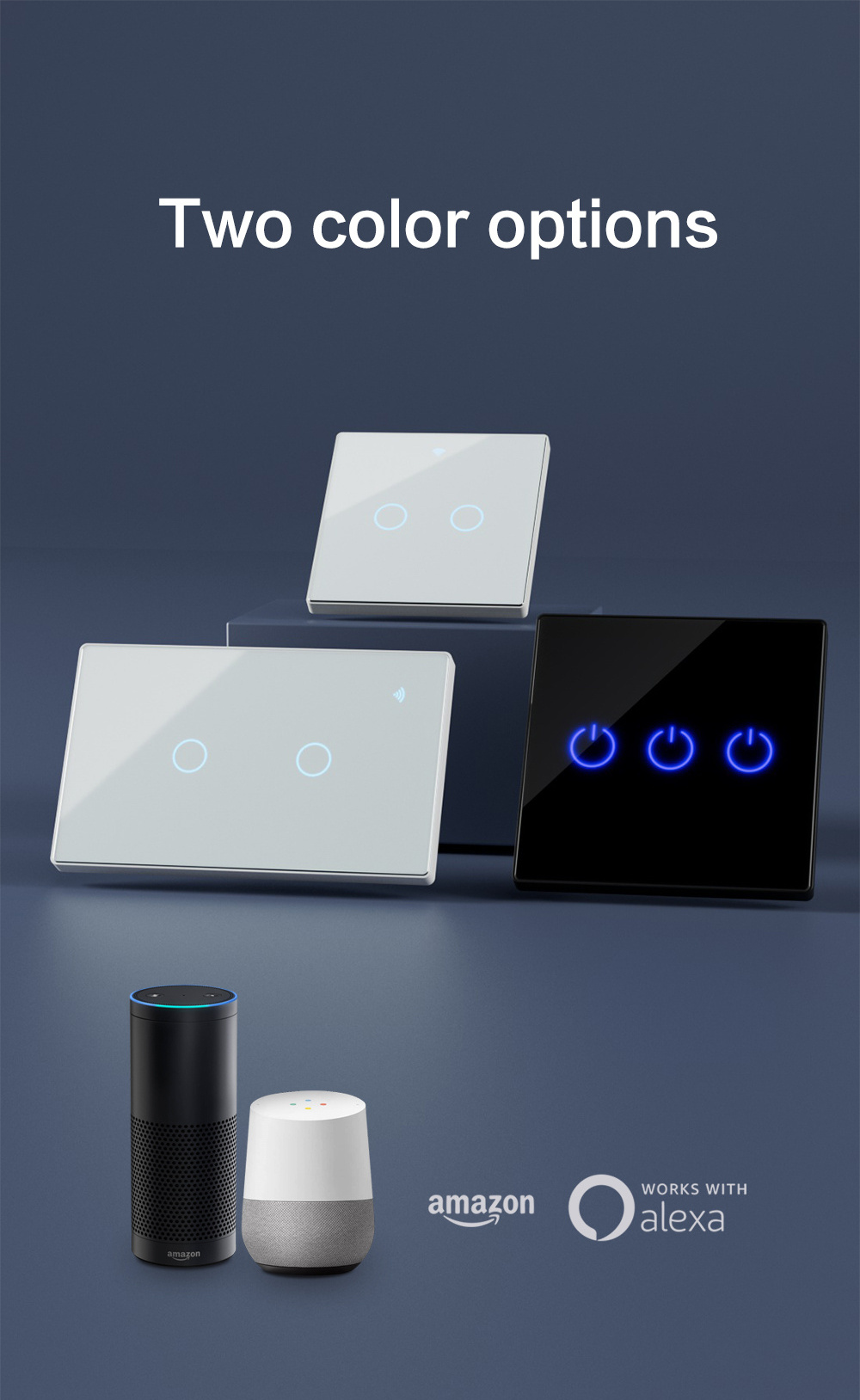 US EU Smart Wifi Wall Touch Switch 1/2/3 Gang Glass Panel light Switch Interruptor inteligente smart switch