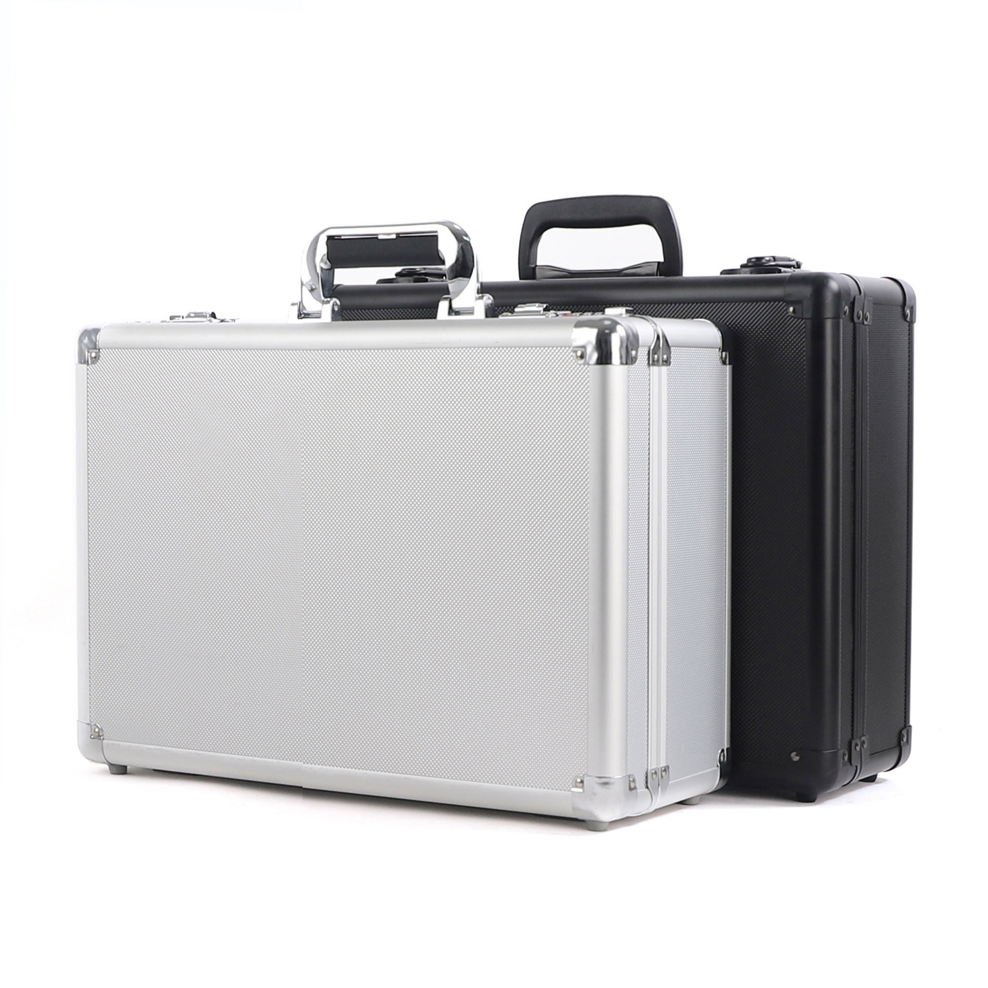 Custom Professional Alloy Tool Boxes Small Flight Aluminum Instrument Carrying Case with Foam