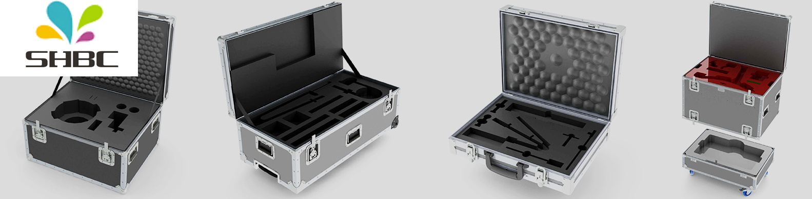 Custom Metal Aluminium Tool Carrying Cases with Wheel, Silk-screen ...
