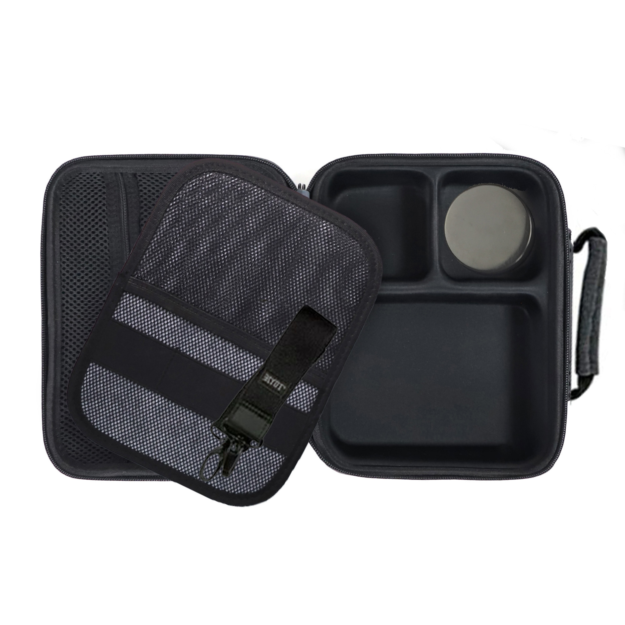 Custom Hard Carbon Fiber EVA Smell Proof Travel Container Stash Bag Case with Combination Lock