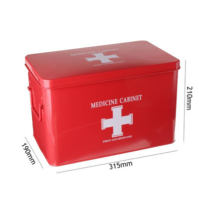 Factory Metal Medicine Lock First Aid Medicine Cabinet Box for Medication Lock Box Wall Mounted Locking