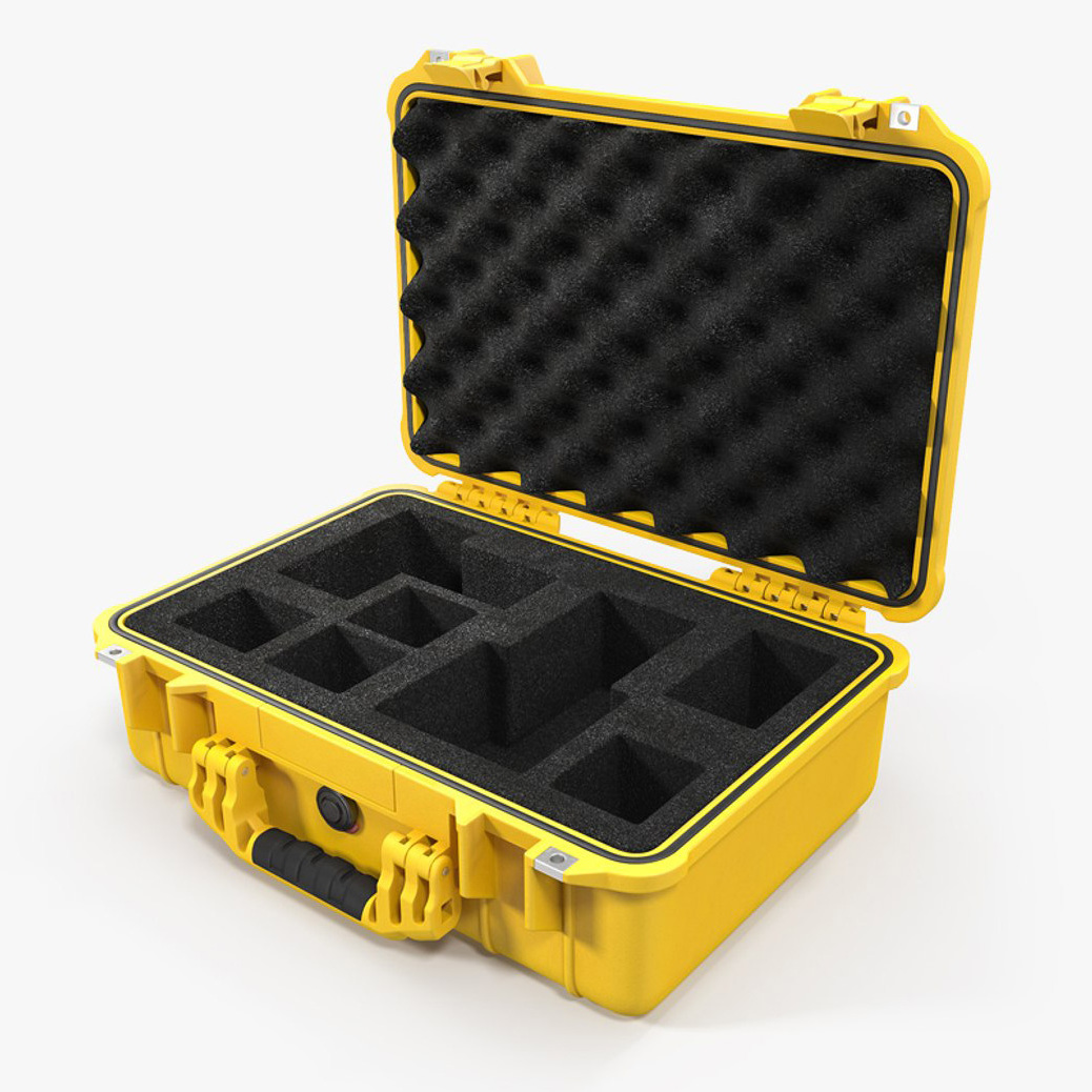 Custom Waterproof Shockproof Outdoor Portable Small Injection Molding Plastic Hard Carrying Travel Case for Electronic Device