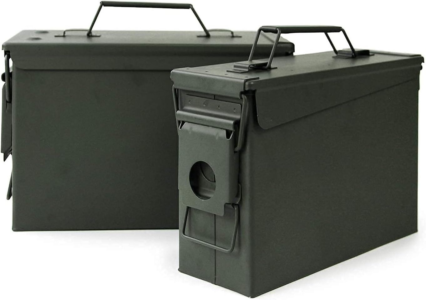 custom size wholesale 30 50 cal metal black ammo can steel box