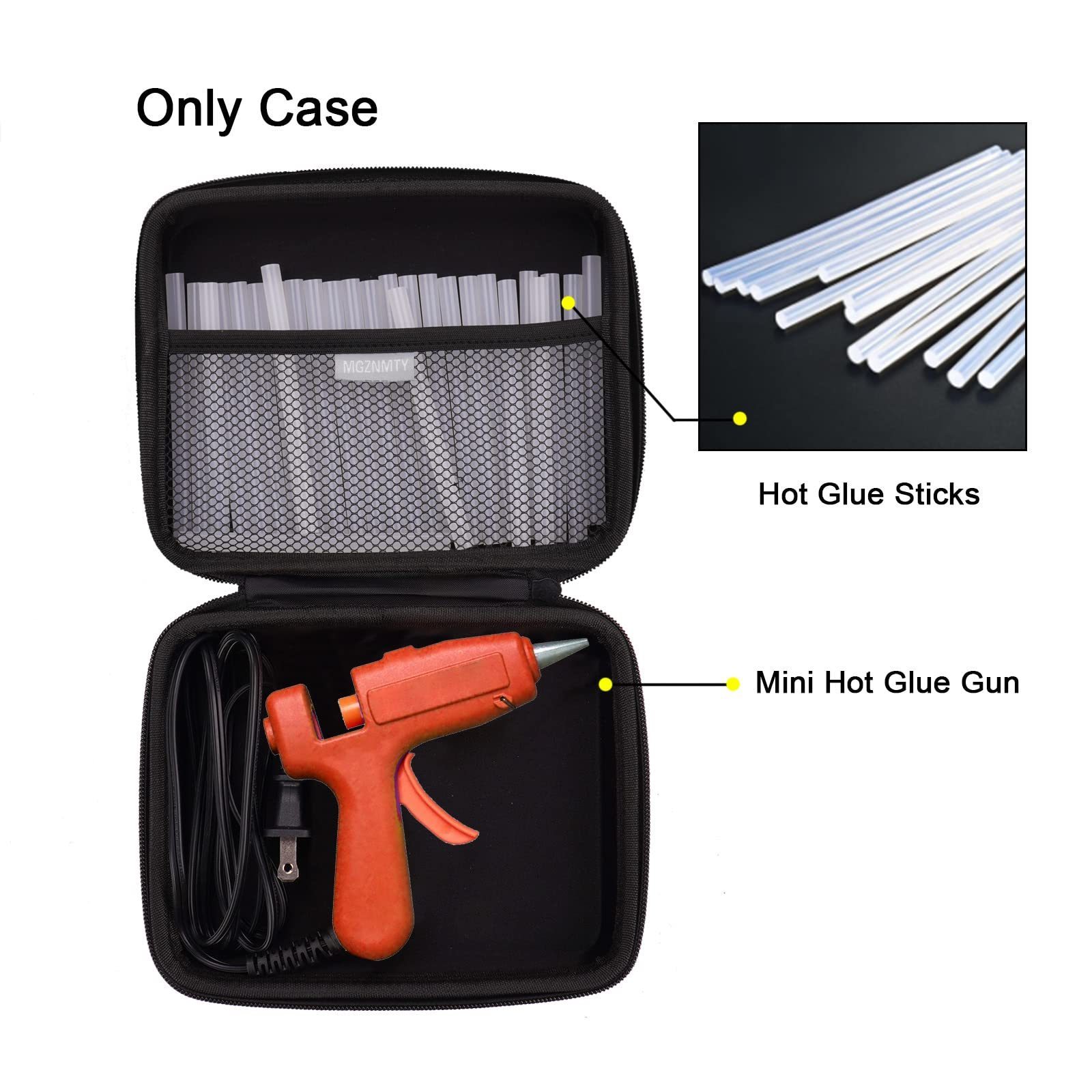 Custom Protective Carrying Protection Waterproof EVA Hard Storage Case For Hot Glue Gun Kit