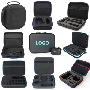 Custom Waterproof Storage Electronic Box With Handle Zipper Travel Hard Tool Carrying EVA Case with Foam