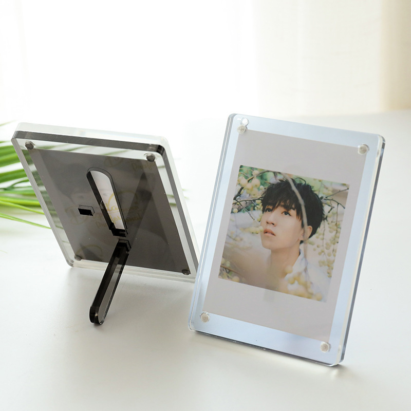 Acrylic table magnetic photo frame Desktop display clear frame for 2*3/3*4/3*5/4*6 inch