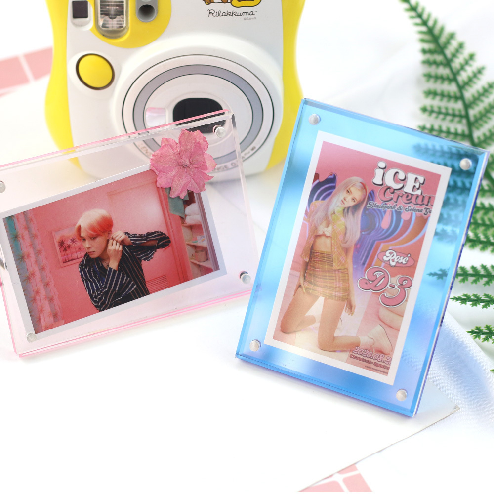 Acrylic table magnetic photo frame Desktop display clear frame for 2*3/3*4/3*5/4*6 inch