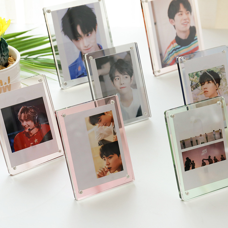 Acrylic table magnetic photo frame Desktop display clear frame for 2*3/3*4/3*5/4*6 inch